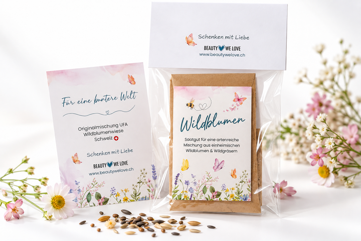 Schweizer Wildblumensamen «Let Love Grow» - Geschenkset in 3 Varianten