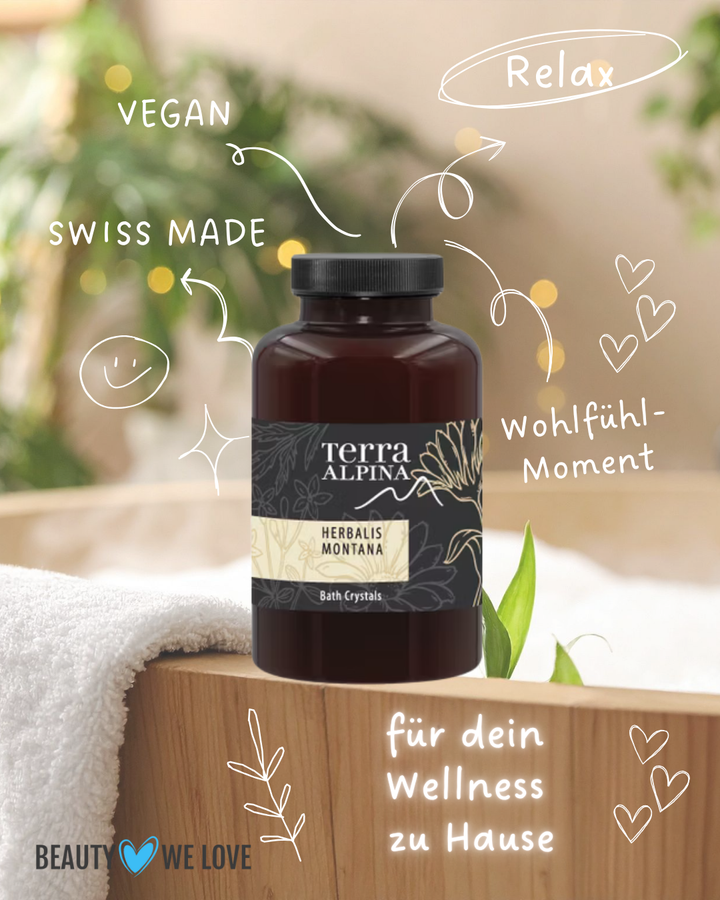 Badesalz mit Alpenkräuter von Terra ALPINA Herbalis Montana - 550g