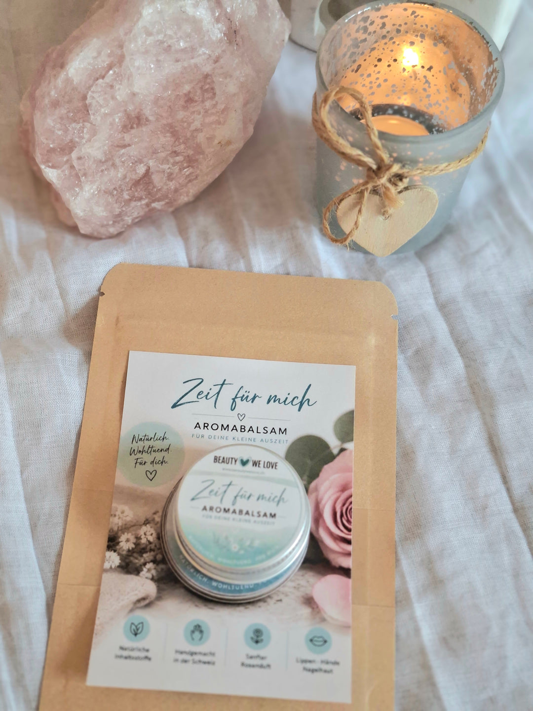 Aroma Balsam Rose „Zeit für mich“ 15 g – Made in Switzerland