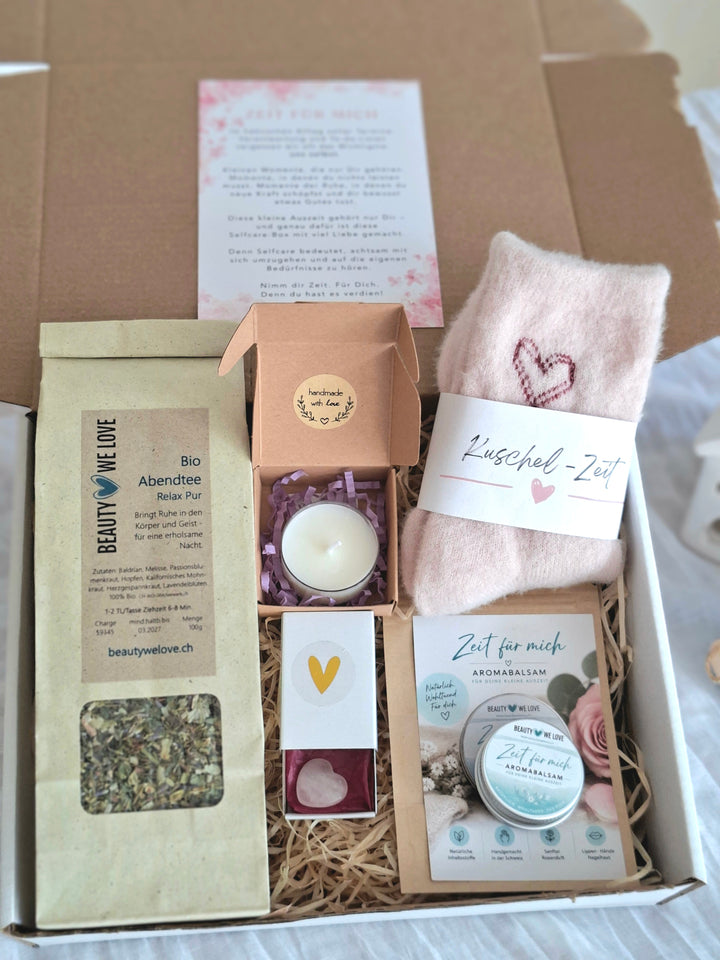 Geschenk-Set "Zeit für mich" - Selfcebox für deine Me-Time am Abend