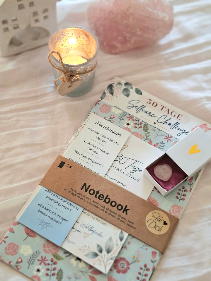 Gift set: Feel-good moments for yourself - Self-care box with challenge