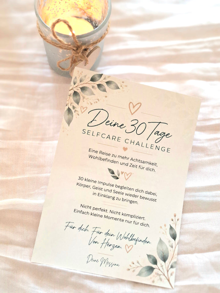 30 Tage Self-Care Challenge – Journal, Selfcare Tracker & kleine Auszeiten für dich