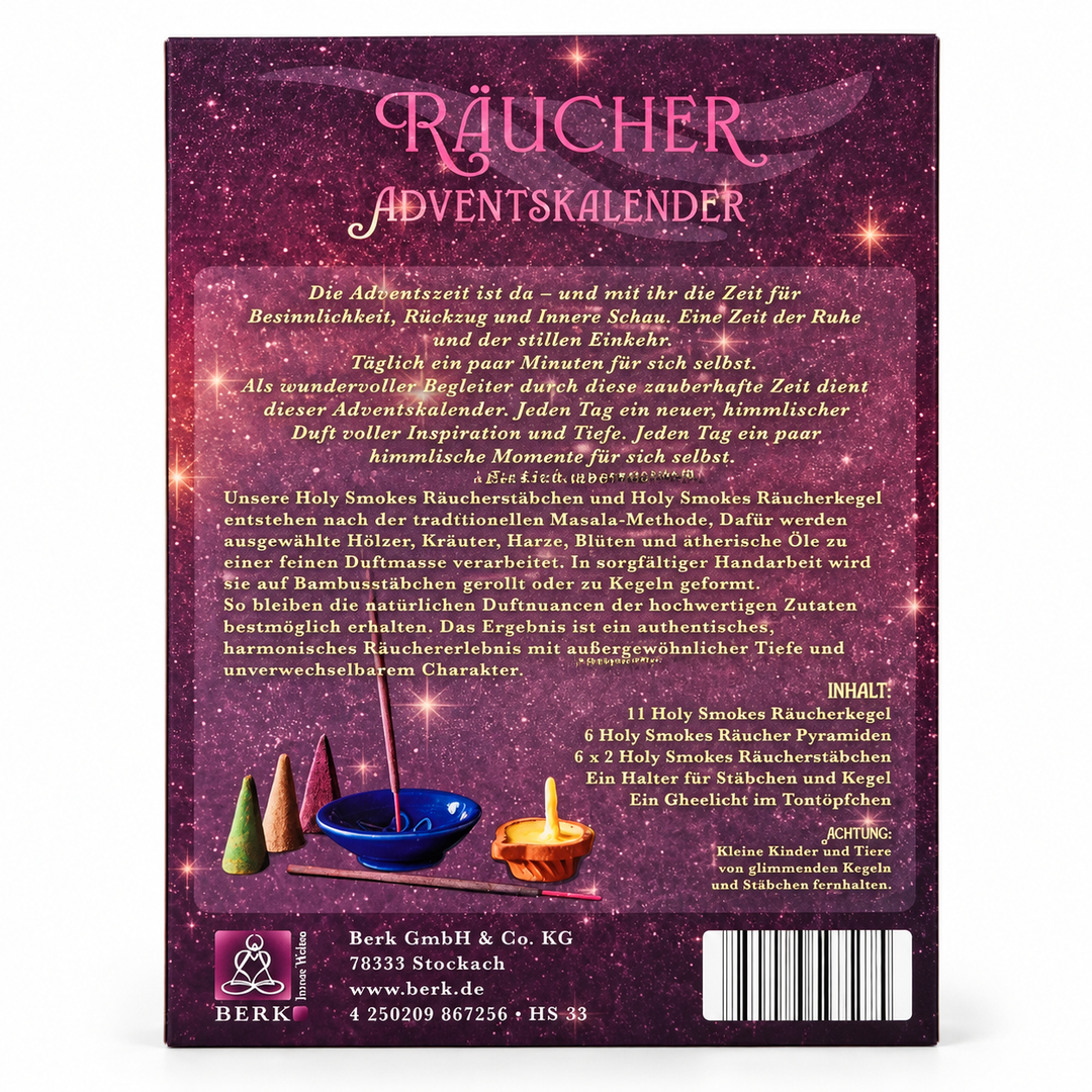 Räucher Adventskalender – 24 duftende Momente für die Adventszeit