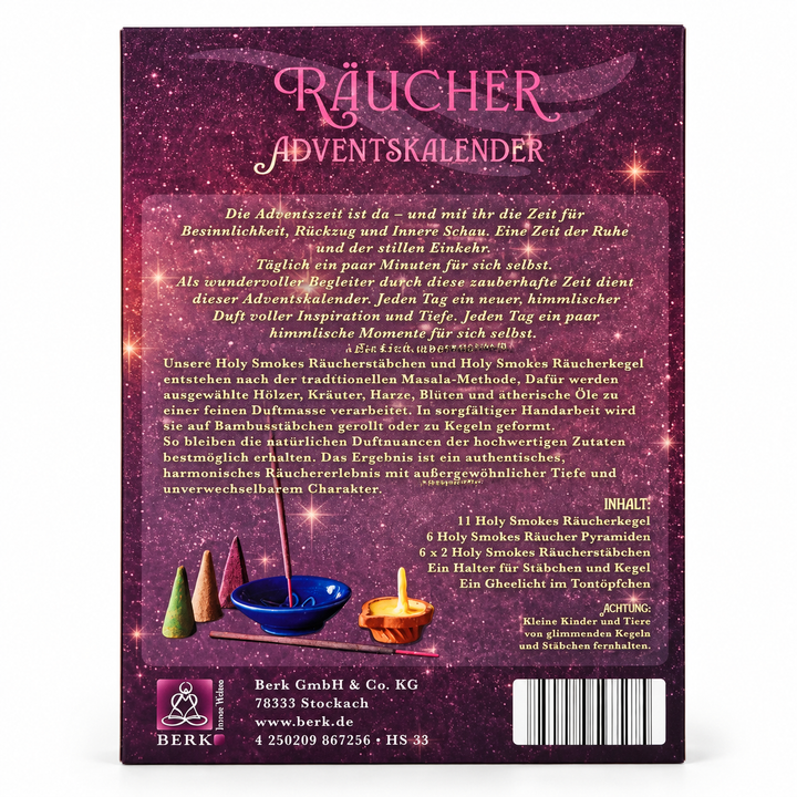 Räucher Adventskalender – 24 duftende Momente für die Adventszeit