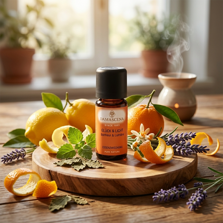 Essence blend Happiness &amp; Light – made from 100% organic essential oils - 10ml