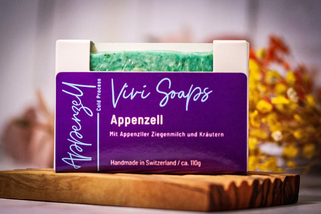 Appenzeller Ziegenmilchseife – Hand- & Duschseife mit Wiesenkräutern - Jasmin Duft