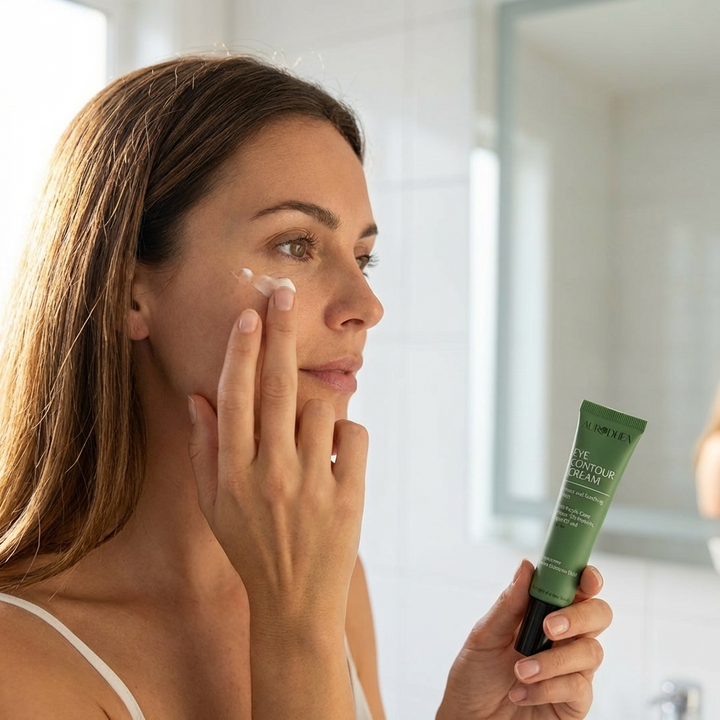 Crème contour des yeux à l'aloe vera, à l'échinacée, aux protéines de soie et à l'huile d'argan - 15 ml