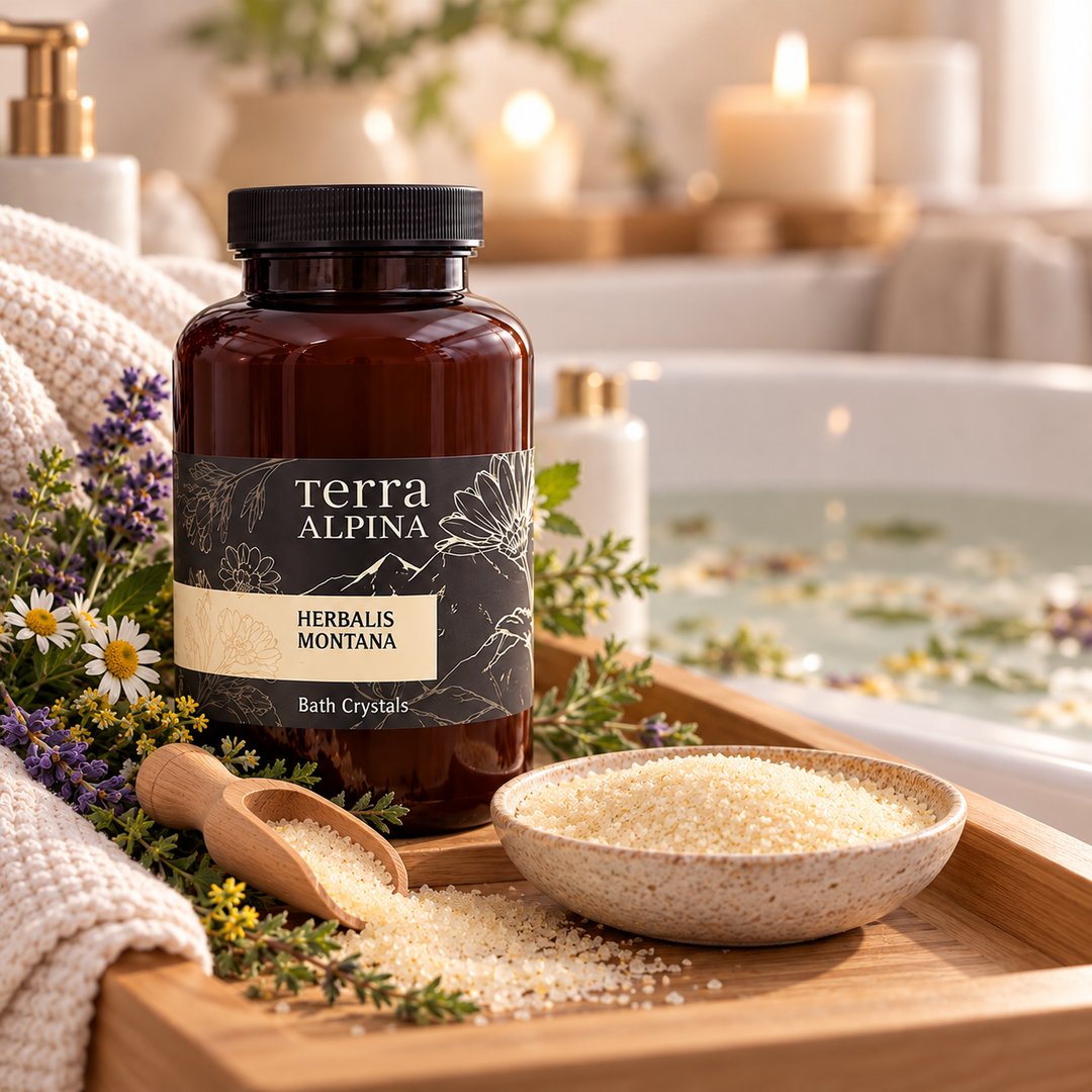 Badesalz mit Alpenkräuter von Terra ALPINA Herbalis Montana - 550g