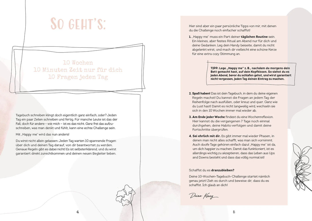 Happy Me – Das 10-Wochen-Journal von Cali Kessy