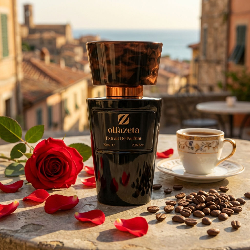 Chogan № 105 – Coffee &amp; Rose
Gourmand. Blumig. Tief. – Wenn Kaffee auf sinnliche Rose trifft

Ein Duft, der überrascht und im Gedächtnis bleibt. Chogan № 105 vereint die Eleganz zarter Rosennoten mit der dunklen Intensität von frisch gebrühtem Arabica-Kaffee.

Mit 30 % Duftessenz gehört er zur blumig-orientalischen Duftfamilie – intensiv, warm und mit einer unverwechselbaren Gourmand-Note.