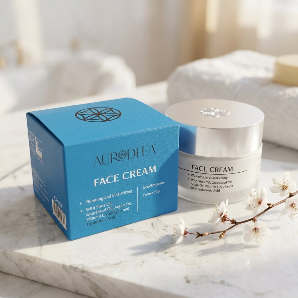 Crème visage au collagène et à l'acide hyaluronique (peau normale) - 50 ml