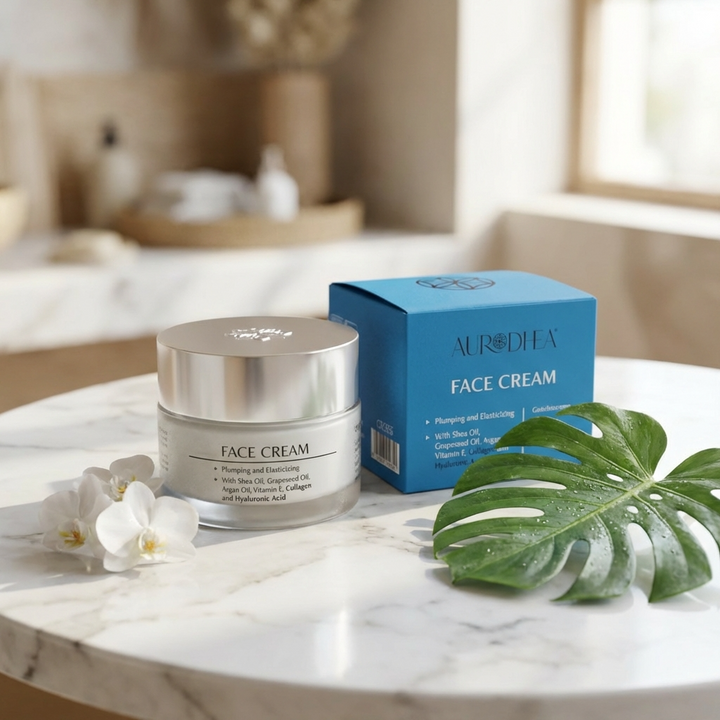 Crème visage au collagène et à l'acide hyaluronique (peau normale) - 50 ml