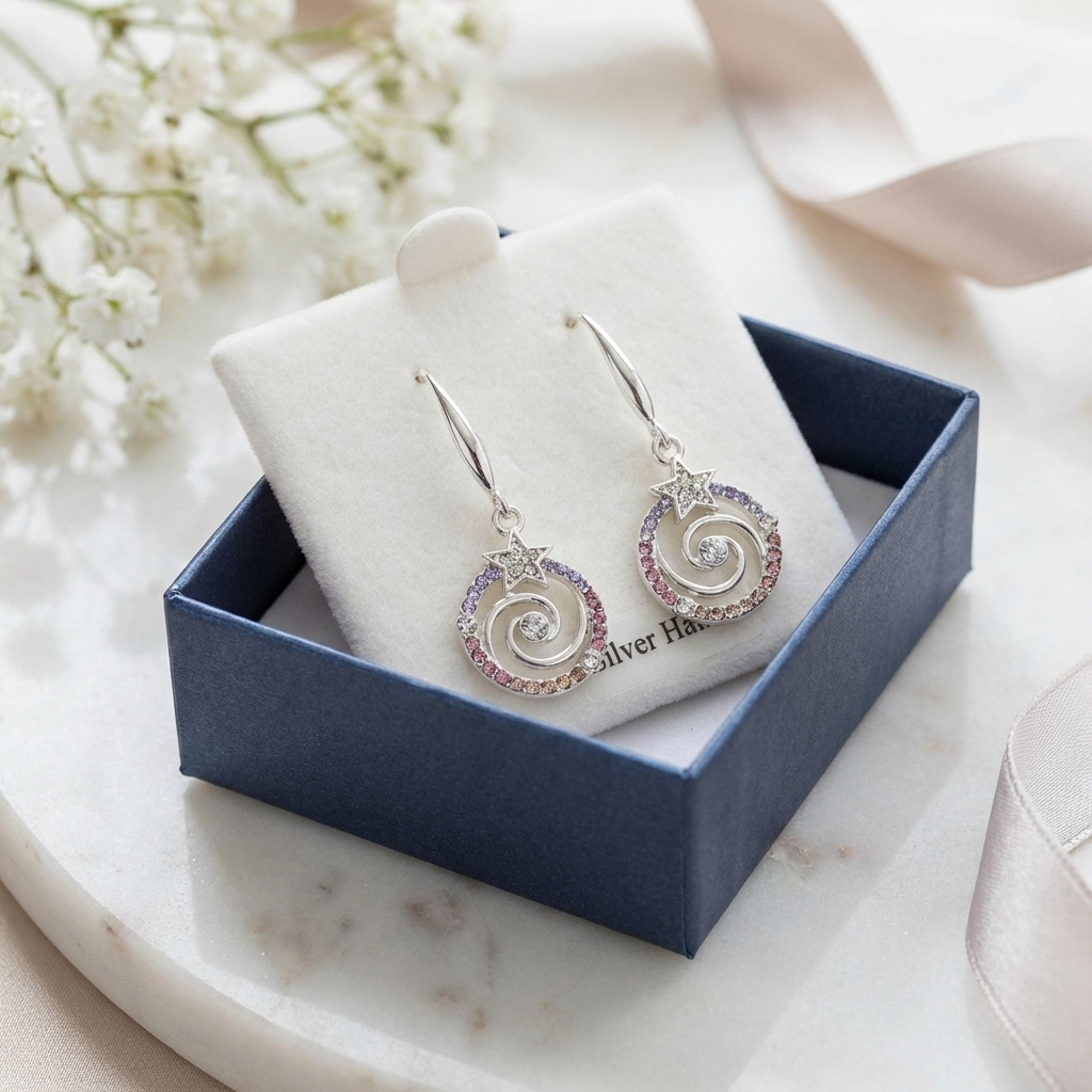 Spiralenstern Ohrhänger