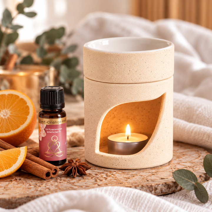 Aromalampe Sahara aus Keramik - Duftlampe für ätherische Öle