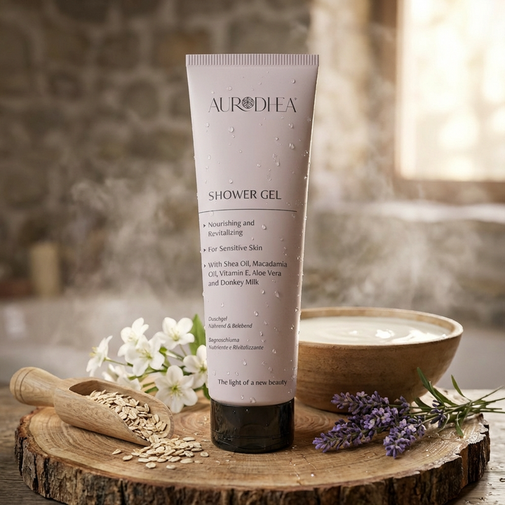 Das Aurodhea Duschgel mit Eselsmilch (250 ml) ist ein echtes Schönheits- und Wohlfühlritual für die tägliche Körperpflege. Die besonders pflegende Formel bringt den Hydrolipidmantel der Haut wieder ins natürliche Gleichgewicht, schützt vor Feuchtigkeitsverlust und hinterlässt ein geschmeidiges, angenehm duftendes Hautgefühl.