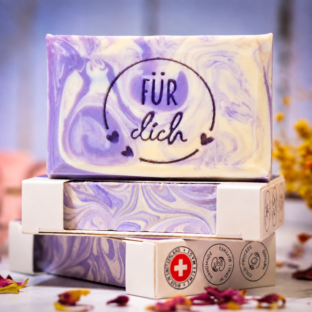 Für Dich - handgemachte vegane Naturseife- Blumiger Beerenduft