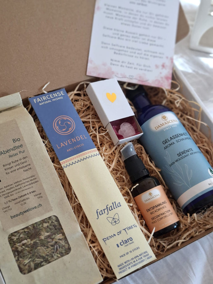 Geschenk-Set Anti-Stress – Selfcare Geschenkbox für Ruhe & Entspannung