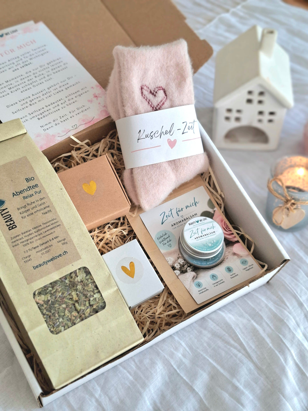 Geschenk-Set "Zeit für mich" - Selfcebox für deine Me-Time am Abend