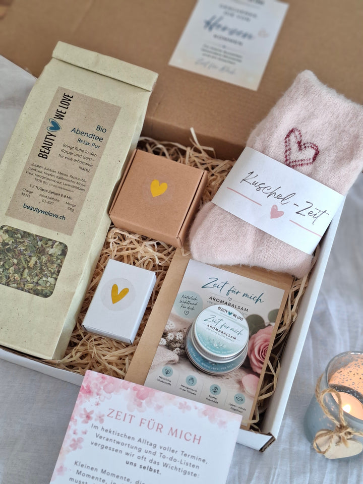 Geschenk-Set "Zeit für mich" - Selfcebox für deine Me-Time am Abend