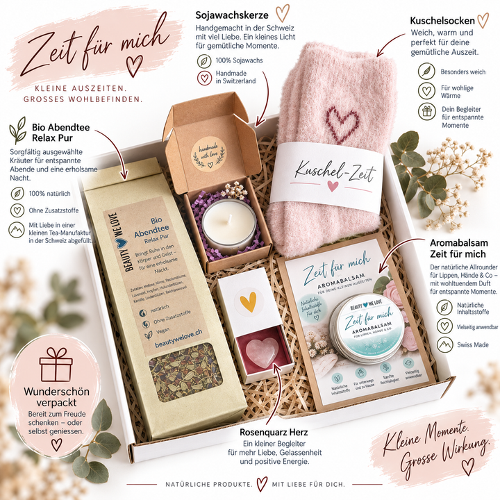 Geschenk-Set "Zeit für mich" - Selfcebox für deine Me-Time am Abend