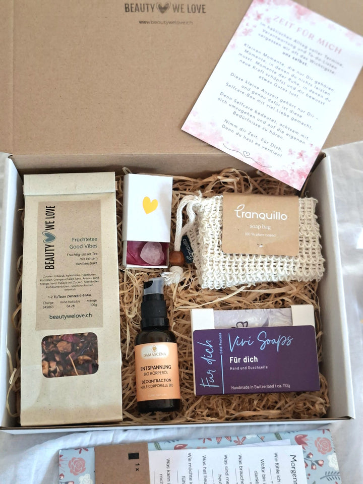 Geschenk- Set Wohlfühlmomente für Dich 2- Selfcarebox mit Challenge