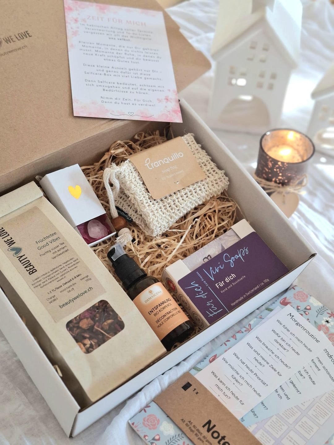 Geschenk- Set Wohlfühlmomente für Dich 2- Selfcarebox mit Challenge