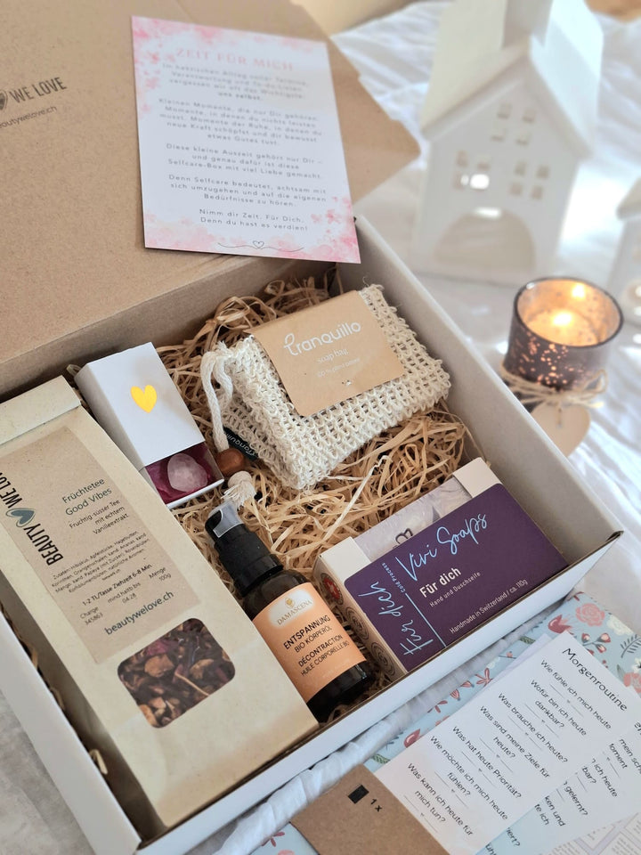 Geschenk- Set Wohlfühlmomente für Dich 2- Selfcarebox mit Challenge