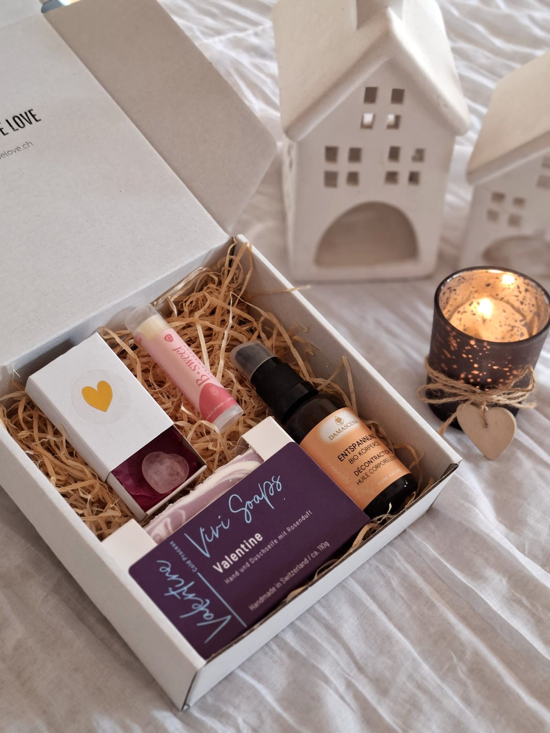 Geschenk Set Valentine 2 - Valentinstags Verwöhn Box (Limitiert)