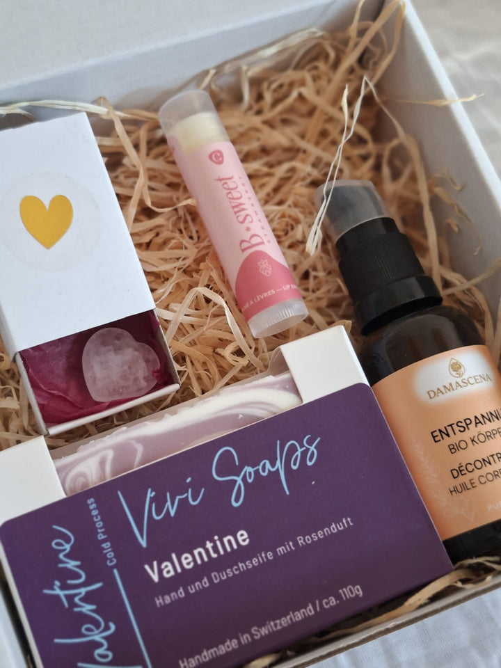 Geschenk Set Valentine 2 - Valentinstags Verwöhn Box (Limitiert)