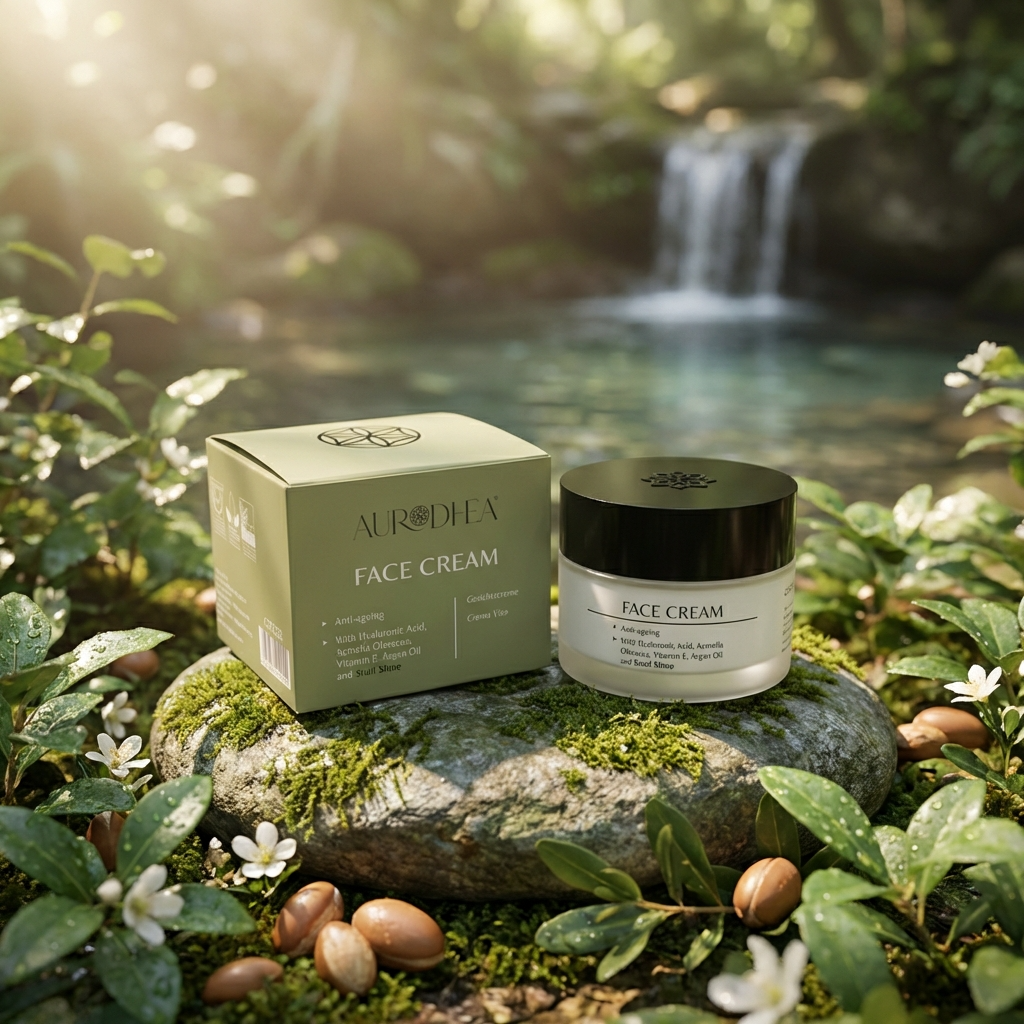 Die Aurodhea Anti-Aging Gesichtscreme mit Schneckenschleim (50 ml) ist ein intensives Schönheitselixier für Gesicht und Hals. Ihre hochwirksame Formel kombiniert wertvollen Schneckenschleim mit Hyaluronsäure, pflanzlichen Ölen und antioxidativen Extrakten, um die Haut sichtbar zu regenerieren, zu glätten und zu verjüngen.