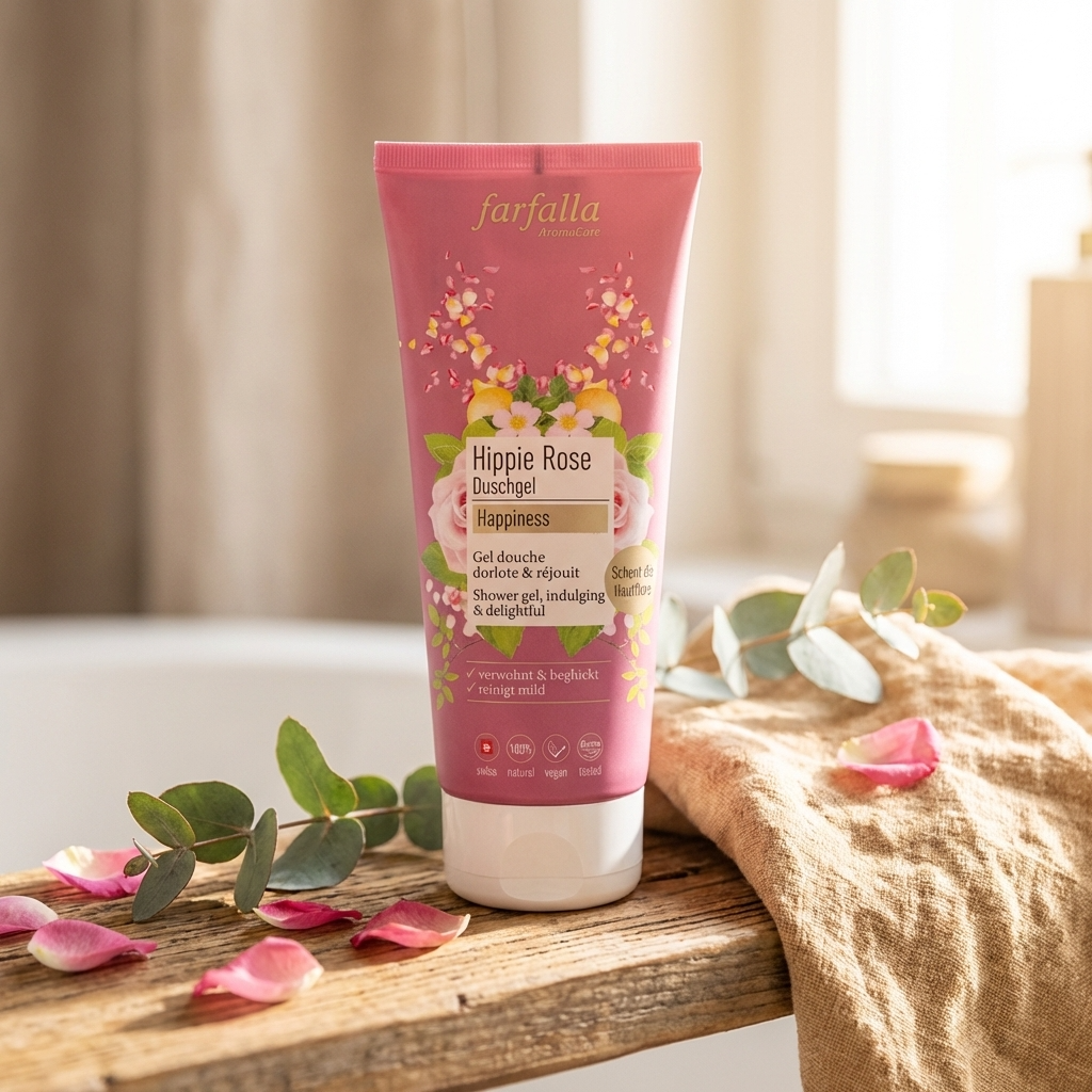 Farfalla Duschgel- Hippie Rose Happiness  - 200ml