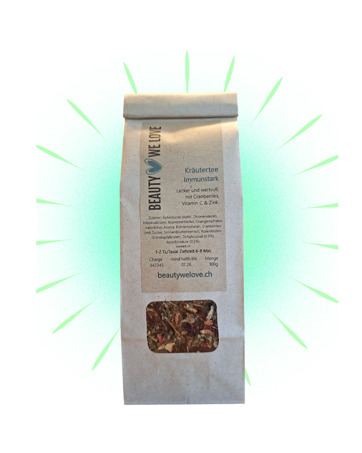 Kräutertee Immunstark – Natürlich mit Vitamin C & Zink -100g