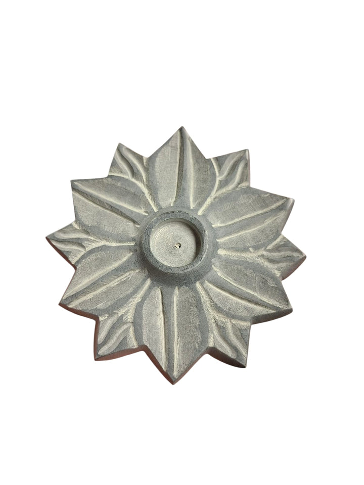 Räucherstäbchenhalter Lotusblume aus Speckstein – ca. 10 cm