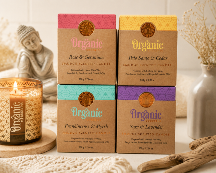 Organic Goodness Sojawachs-Duftkerze Salbei & Lavendel - 200g