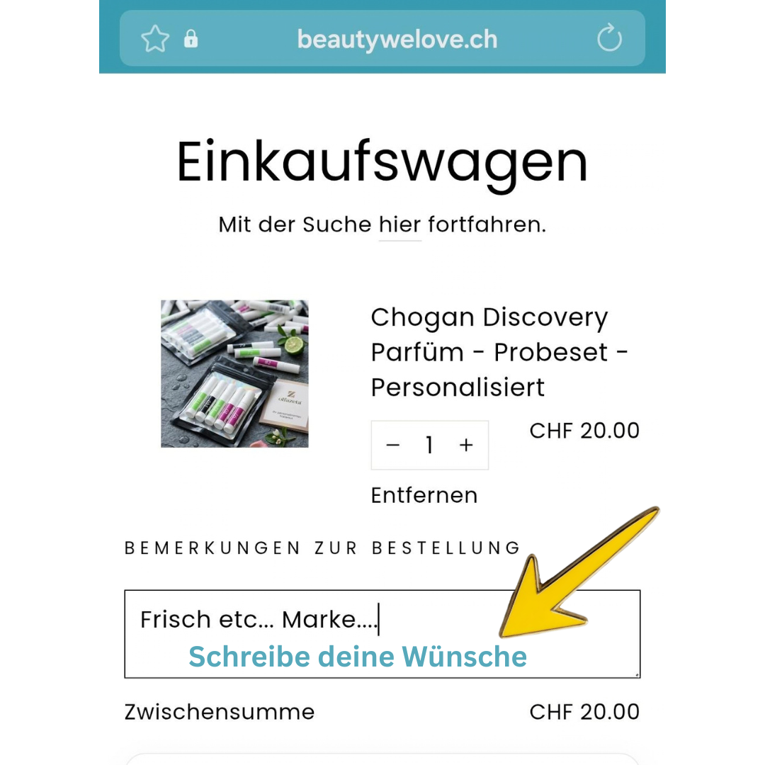 Chogan Discovery Parfüm Probeset - Personalisiert