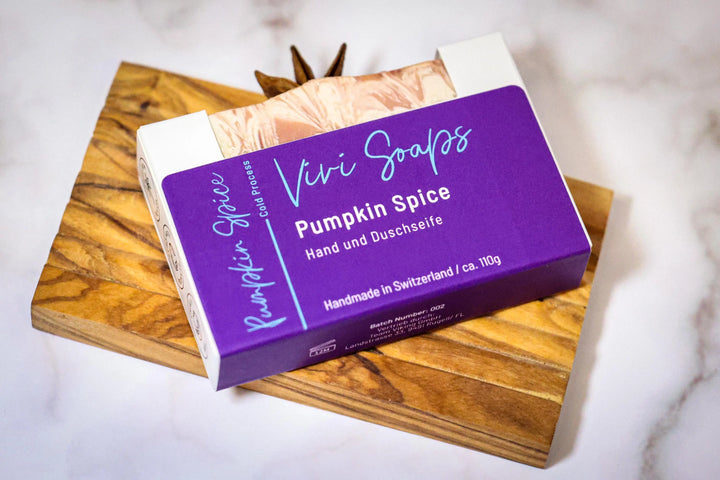 Pumpkin Spice – Handgemachte vegane Naturseife - mit süsslichem Zimt Duft