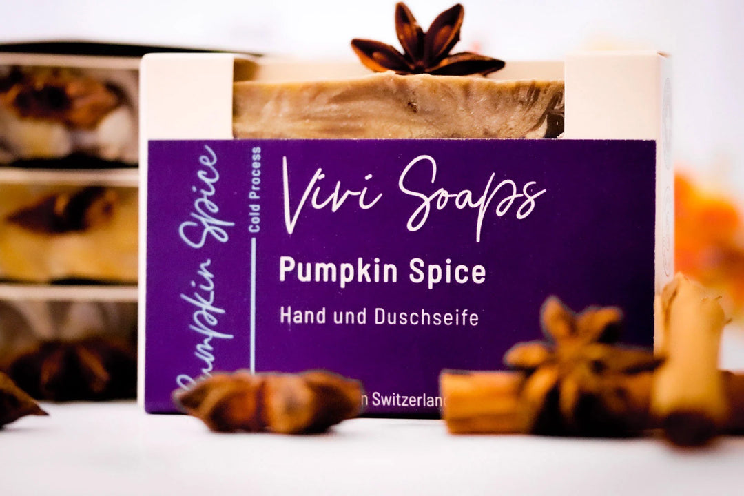 Pumpkin Spice – Handgemachte vegane Naturseife - mit süsslichem Zimt Duft