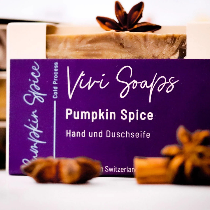 Pumpkin Spice – Handgemachte vegane Naturseife - mit süsslichem Zimt Duft