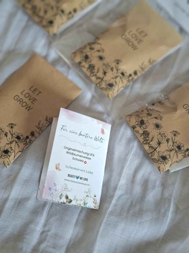 Schweizer Wildblumensamen «Let Love Grow» - Geschenkset in 3 Varianten