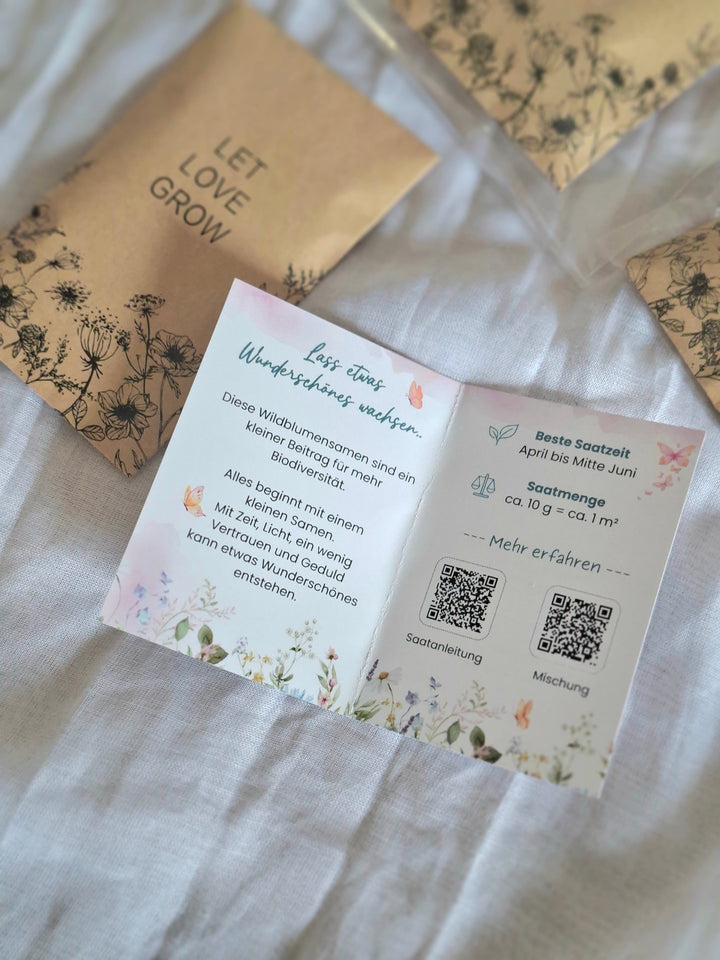 Schweizer Wildblumensamen «Let Love Grow» - Geschenkset in 3 Varianten