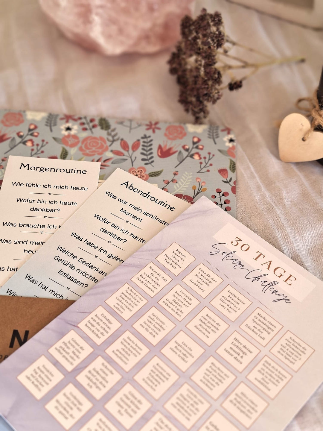 Geschenk- Set Wohlfühlmomente für Dich 2- Selfcarebox mit Challenge