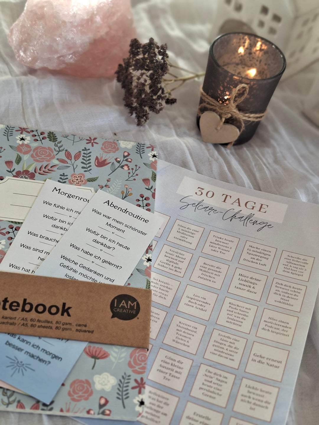 Geschenk- Set Entspannung für Dich - Selfcarebox mit Challange