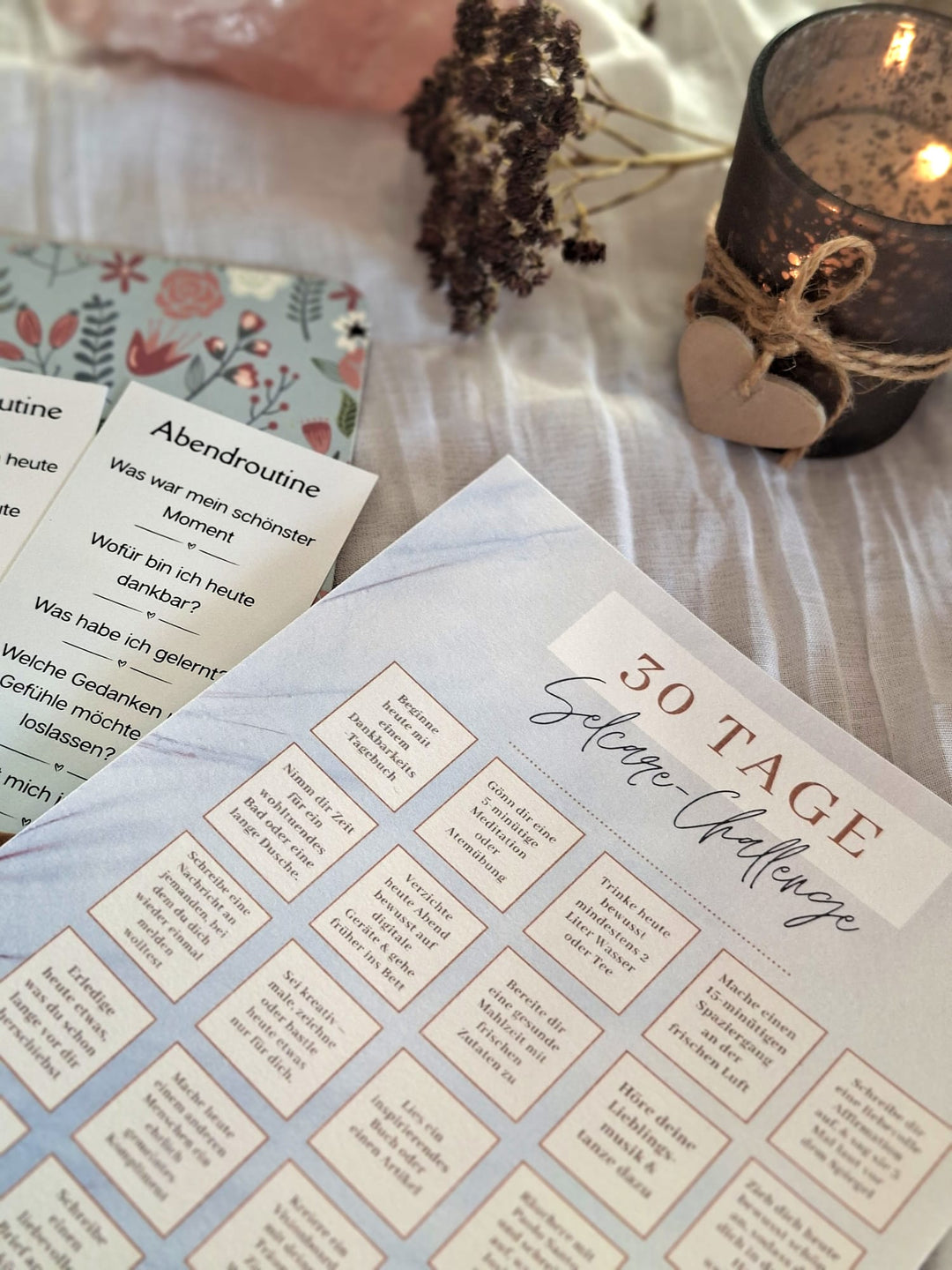 Geschenk- Set Entspannung für Dich - Selfcarebox mit Challange