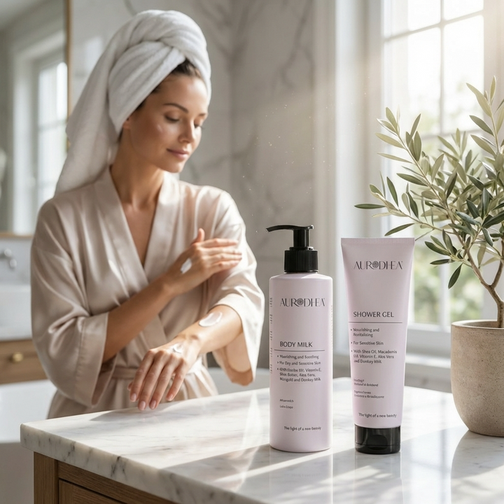 Die Aurodhea Körpercreme mit Eselsmilch ist eine reichhaltige, regenerierende Pflege für trockene, empfindliche und anspruchsvolle Haut. Ihre besondere Wirkstoffkombination versorgt die Haut intensiv mit Feuchtigkeit, wirkt rückfettend und unterstützt die natürliche Hautbarriere.