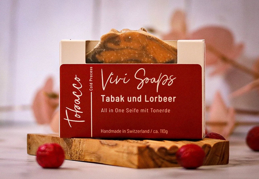 Männerseife All-in-One - handgemachte vegane Naturseife mit Tonerde und frischem Duft