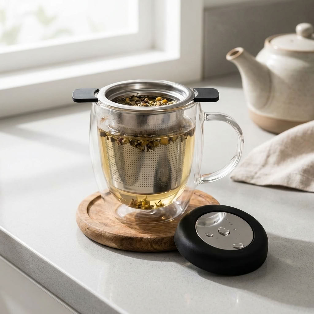 Teefilter aus Edelstahl – Dauerfilter & Mehrweg-Teesieb für losen Tee
