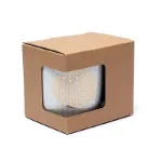 Teetasse mit Edelstahl Sieb und Blume des Lebens - 400 ml