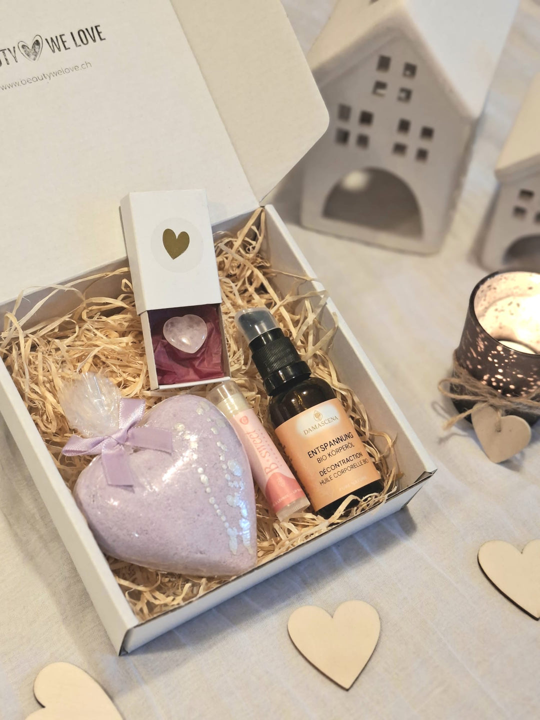 Geschenk Set Valentine - Valentinstags Verwöhn Box (Limitiert)