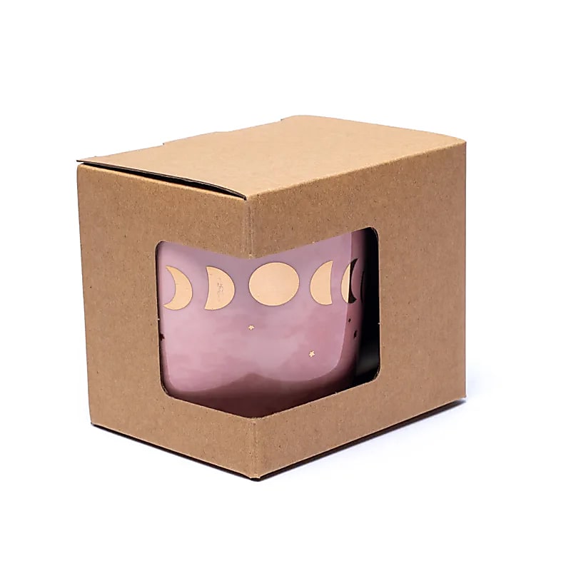 Teetasse mit Edelstahlsieb und Deckel Mondphasen - 400ml