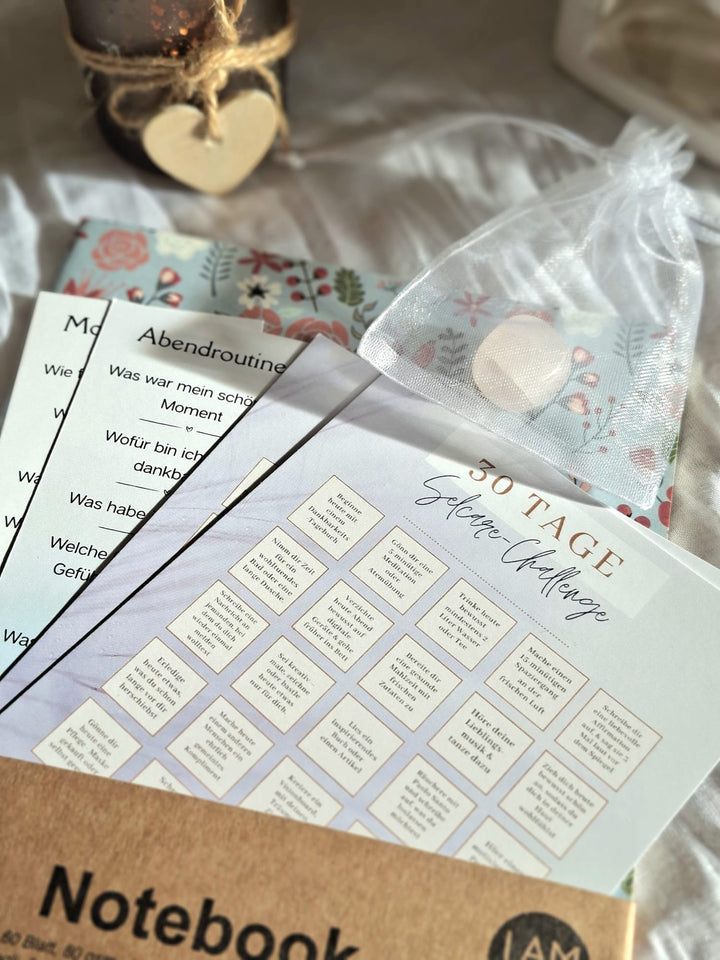 Geschenk Set - 30 Tage Selfcare Challenge mit Journal
